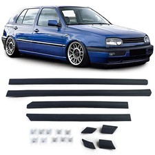 For VW GOLF 3 4-Door Door Sills Side Strips Trim LEFT RIGHT + CLIPS
