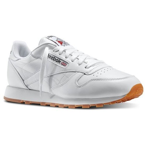 CHAUSSURES DE COURSE CLASSIQUES HOMME REEBOK CUIR gomme blanche 49797 - Photo 1/6