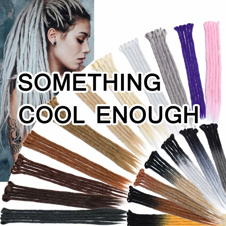 Настоящие мягкие шерстяные дреды ручной работы удлинители косы дреды волосы омбре серые сделано в США - Изображение 2 из 4