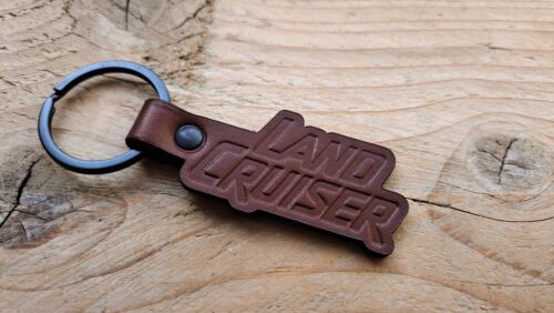 Embossed Leather Keychain for Land Cruiser Fob - Foto 4 di 5