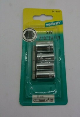 Wolfcraft Steckschlüssel-Set 5 teilig Ratschen & Steckschlüssel