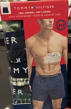 Tommy Hilfiger /Jockey 4 Pack 100% Cotton Boxers Underwear Men’s Size Small