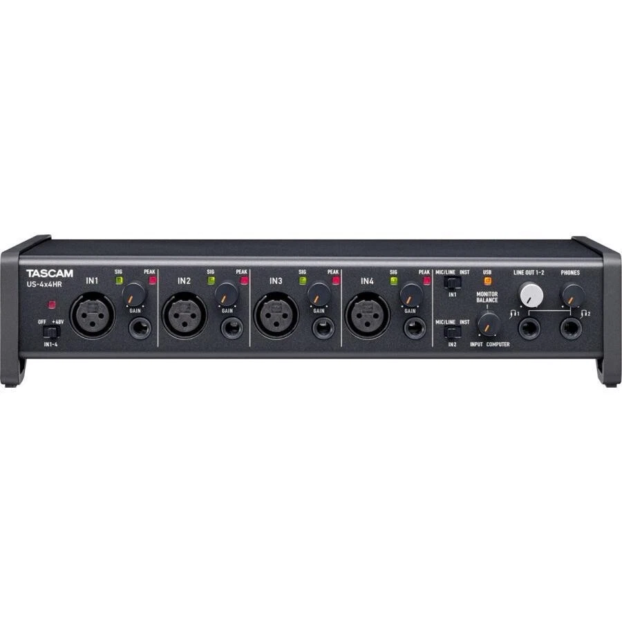 TASCAM Audio Interface US-4x4HR 4Mic 4IN/4OUT USB Bus-Powered  - Image 2 of 3