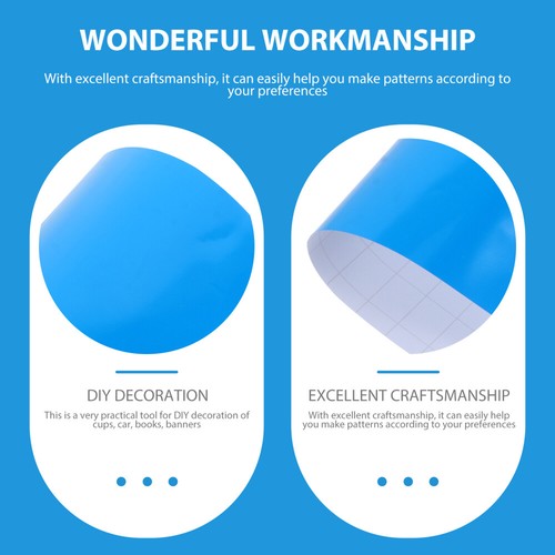 6 Sheets Selbstklebender PVC Kind Selbstklebstoff Vinyl Vinyl-Schriftzug - Bild 11 von 12