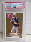 2005 Topps Tom Brady PSA Gem MT 10 Turn Back Clock #6 NFL New England Patriots