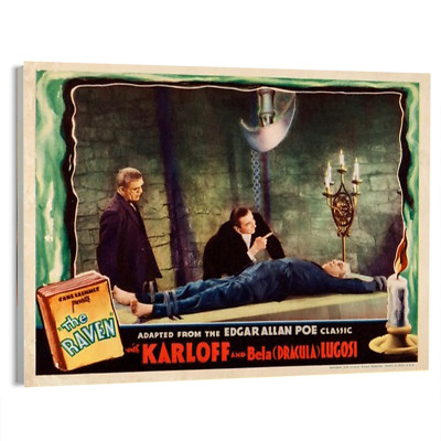 1935 The Raven (Universal) Rare Lobby Card  Movie Poster or Canvas Art Print