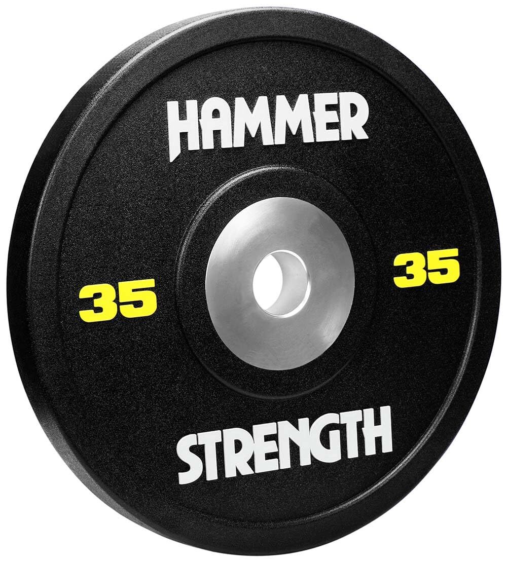 Placa de parachoques de uretano negro Hammer Strength 35 lb