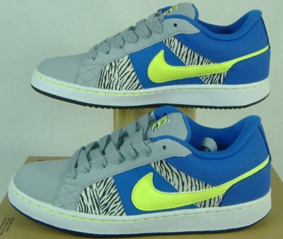 New Womens NIKE Isolate Zebra Purple Gray Leather Party Shoes $75