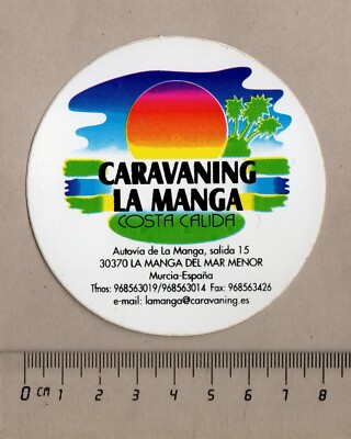 Caravaning La Manga Costa Calida Spain Decal/Decal