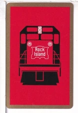 Single Railroad Playing Card "Chicago Rock Island, CRIP-16a" Bollhagen Bk, Stand