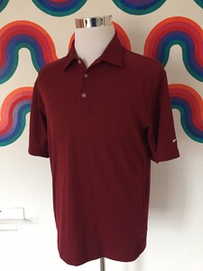 maroon nike polo