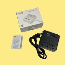 Gosund Smart Power Strip Plug Black 3 USB 3 Charging Port 1047 Z65/399 AR 