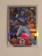 Bubba Thompson 2023 Topps Chrome Refractor RC Rookie Texas Rangers