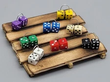 fuzzy dice for 1/24 and 1/25 scale model cars