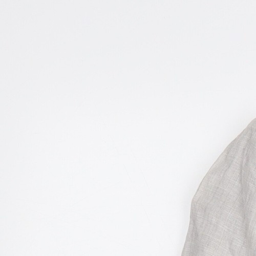 Zara Women's Grey Linen Blazer Size 14 Regular - Picture 7 of 12