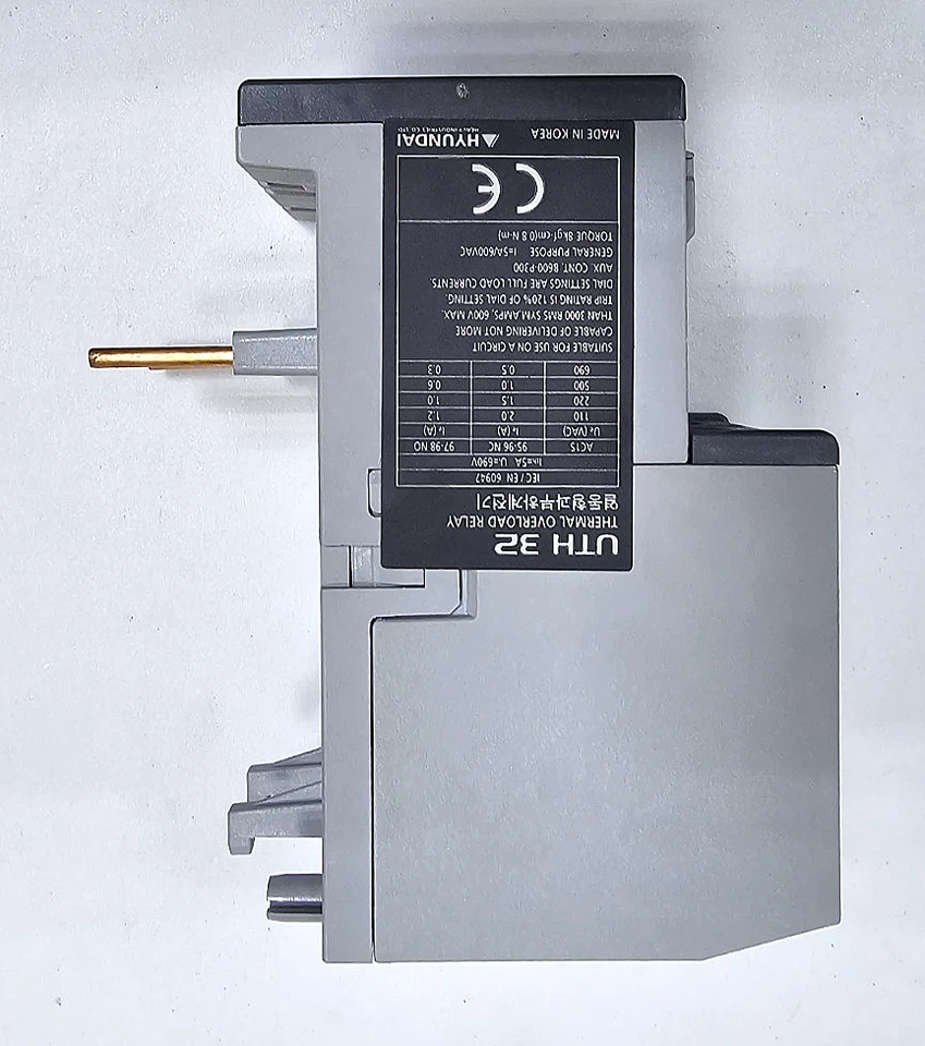 Hyundai UTH32K A0009S Thermal Overload Relay | 6 A to 9A| 690V, Made in Korea - Image 3 of 4