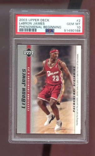 2003 Upper Deck Phenomenal Beginning #2 Lebron James ROOKIE RC PSA 10 Graded
