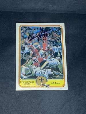 Elois Grooms 1981 Fleer #34 New Orleans Saints Auto Autographed Signed NFL Card