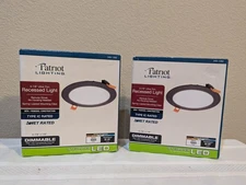 Patriot Lighting 6-7/8" Ultra-Thin Recessed Light, Dimmable 1044 Lumens (2)