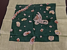 Vintage MCM Handkerchief, Hanky w/ Lovely Jewelry Pieces Gems