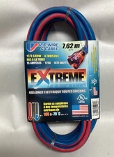 U.S. Wire & Cable 99025 25' 12/3 SJEOW Extreme U-Ground Extension Cord