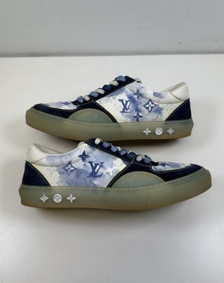 Size 9.5LV (10.5-11 US) - Louis Vuitton Ollie Low Blue Watercolor Monogram
