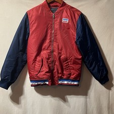 Levi s Youth XL Bomber Jacket Red Blue Full Zip Lightweight 13-15 Yrs