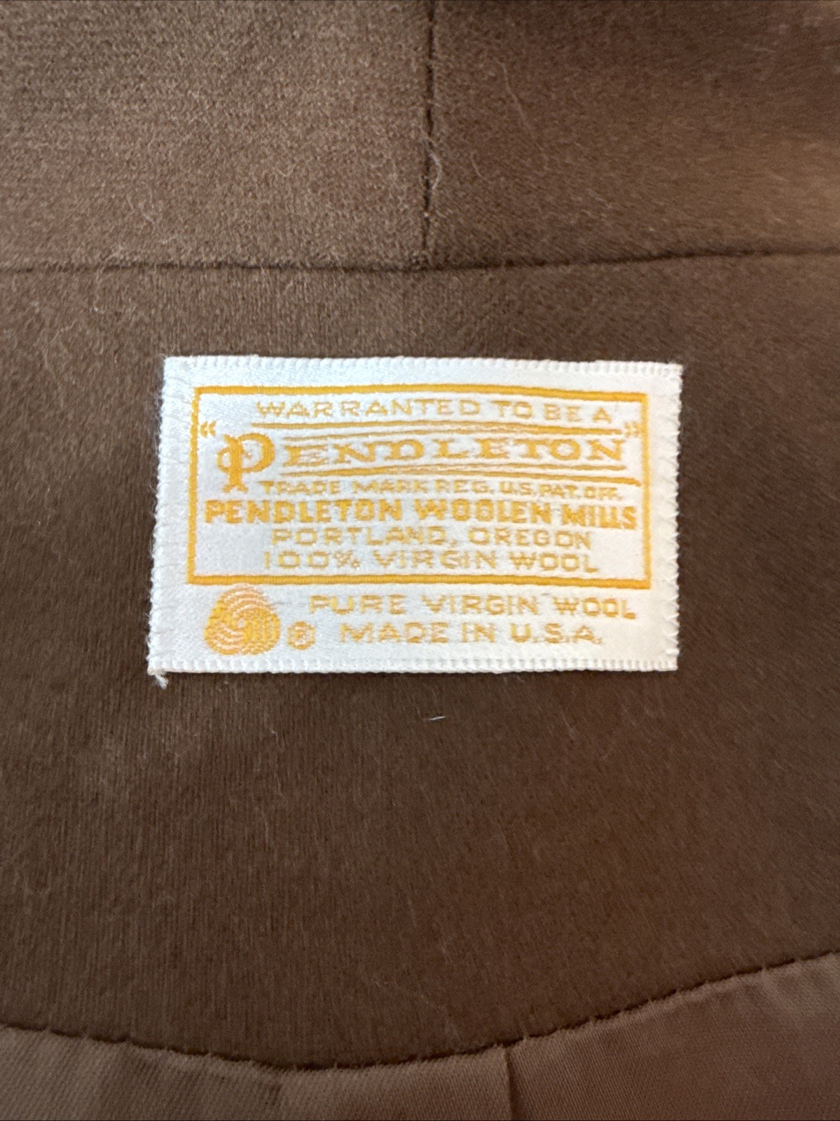 Pendleton Brown 100% Virgin Wool Button Double Br… - image 8