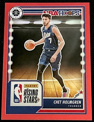 2023-24 Panini Nba Hoops Premium Stock - Rising Stars Chet Holmgren #293 Red...