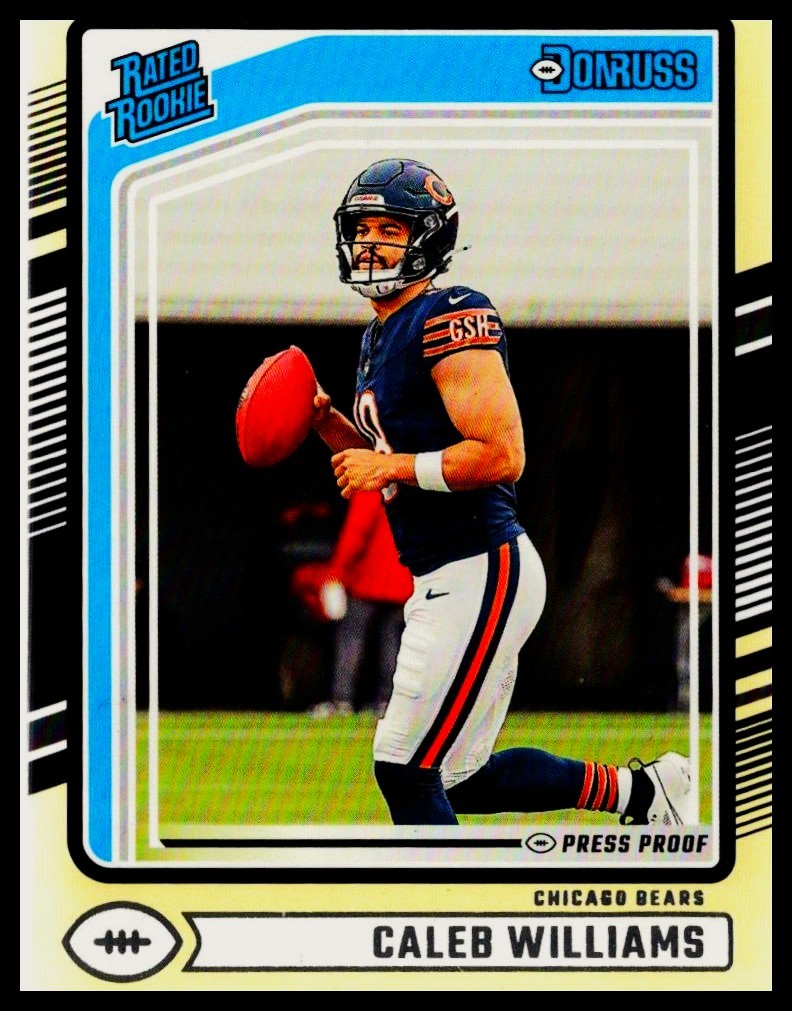 2024 Donruss #327 Caleb Williams Press Proof Yellow