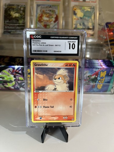 Growlithe graded CGC 10 for sale on eBay
