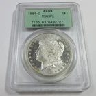 1884-O PCGS MS 63PL OGH MORGAN SILVER DOLLAR OLD GREEN HOLDER PROOFLIKE