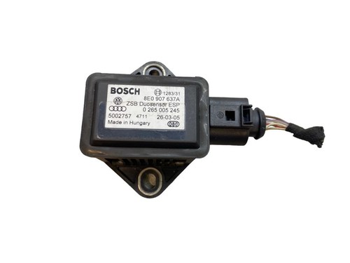 Audi A8 S8 D3 4E 2005 ESP sensor de velocidad de rotación acelerómetro transversal MDV9327 - Imagen 1 de 9