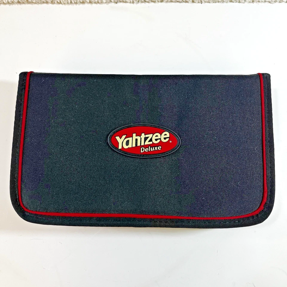 Yahtzee Deluxe Travel Edition 2003 Game Folio w/ Black Nylon Zip Case EXCELLENT - Image 2 of 4