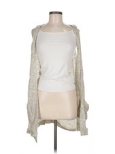 Lucky Brand Women Ivory Wool Cardigan M