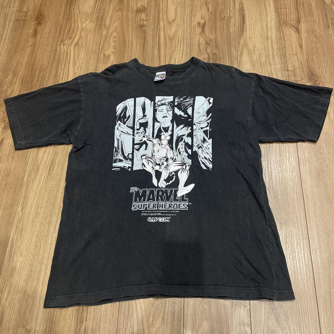 マーヴル・スーパーヒーローズ Tシャツ Lサイズ CAPCOM
