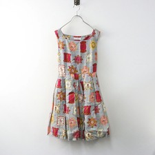 Jane Marple Gray Square Dress M Sleeveless Summer Sale