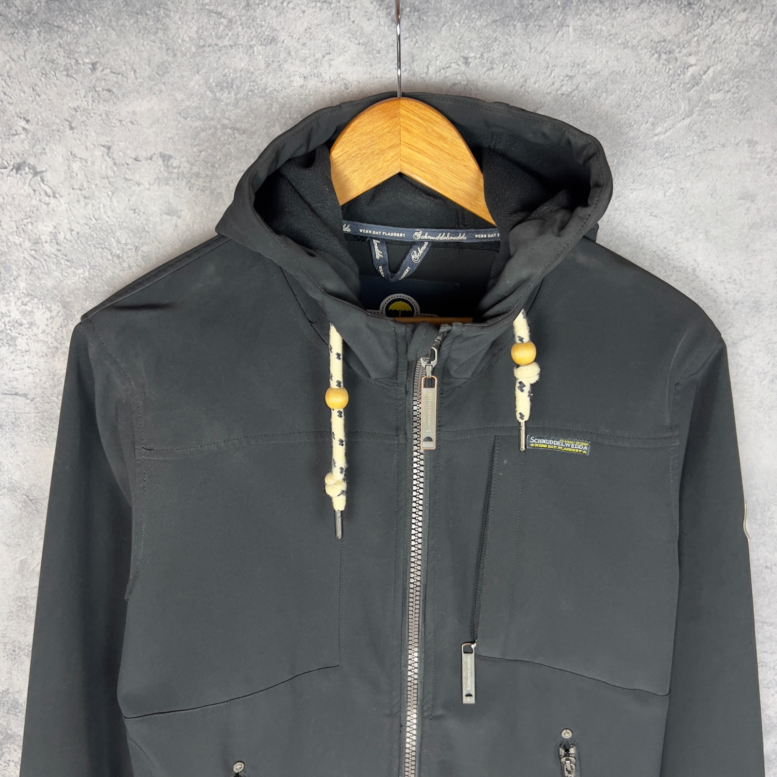 Schmuddelwedda Softshell Hooded Jacket Black Men’… - image 2