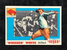 1955 TOPPS ALL AMERICAN FOOTBALL CARD ''WHIZZER'' WHITE #21 GOOD/VG