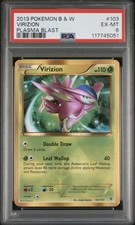 PSA 6 Virizion Secret Rare 103/101 Black And White Plasma Blast 2013 Pokemon TCG on eBay