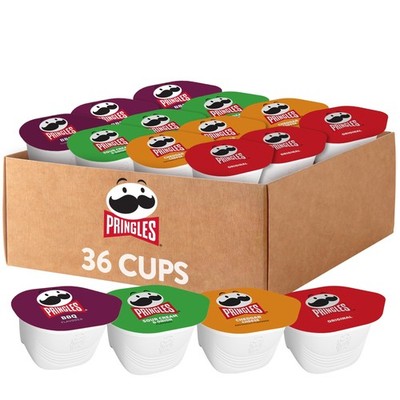 Pringles Potato Crisps Chips, Snack Stacks, Lunch 1 Count (Pack of 36)