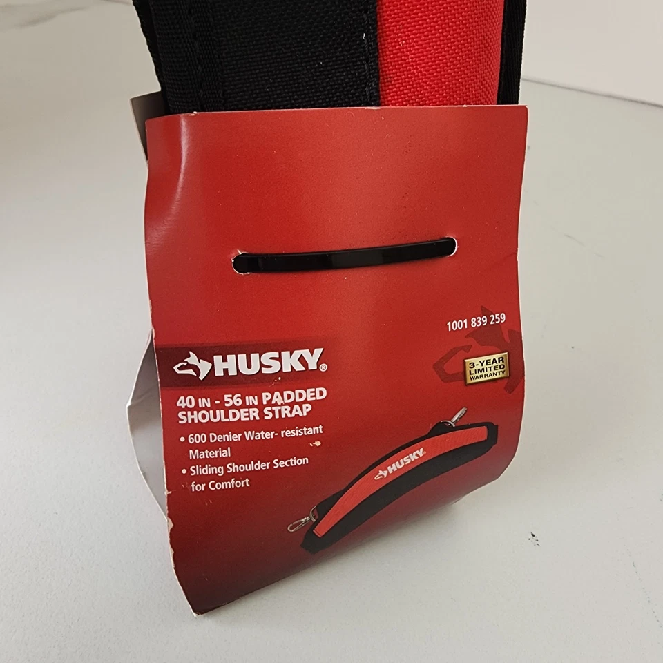Husky 40"-56" Adjustable Padded Shoulder Strap - Water-Resistant, Heavy Duty - Image 2 of 4