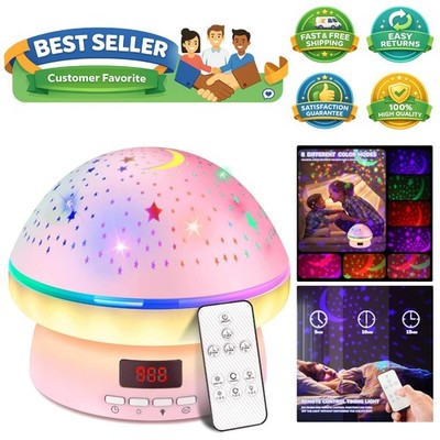 Innovative Mushroom Design Star Projector - Soothing LED Night Light for Kids