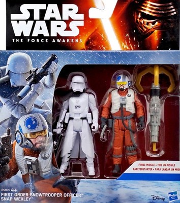 SNOWTROOPER & SNAP WEXLEY SET STAR WARS THE FORCE AWAKENS COLLECTION 2014 HASBRO
