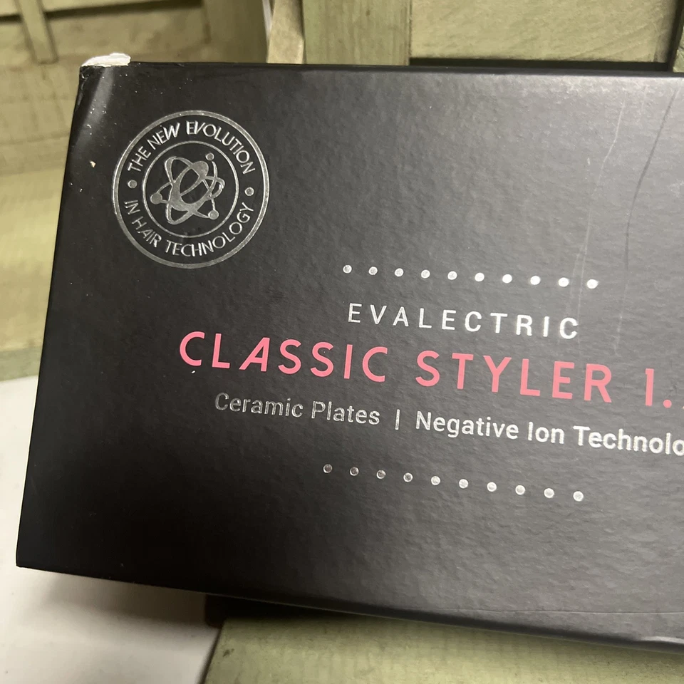 Nuevo Alisador de Placas Cerámicas Evalectric Classic Styler 1.25" Rosa Bebé Foto 2 de 4