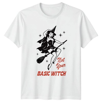 Not Your Basic Witch Witches Halloween Herren Damen Grafik T-Shirt