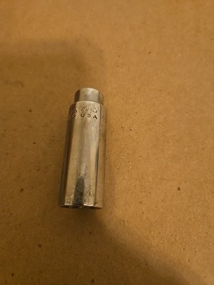 Mac Tools 1/4 Drive 1/2'' 12PT SAE Deep Chrome Socket USA MD162B