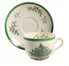 SPODE CHRISTMAS TREE Coffee Cup and Saucer Ma...