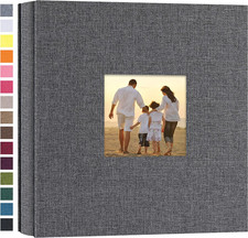 Small Photo Album 4X6 200 Photos Linen Cover Picture Photo Book for Family Weddi