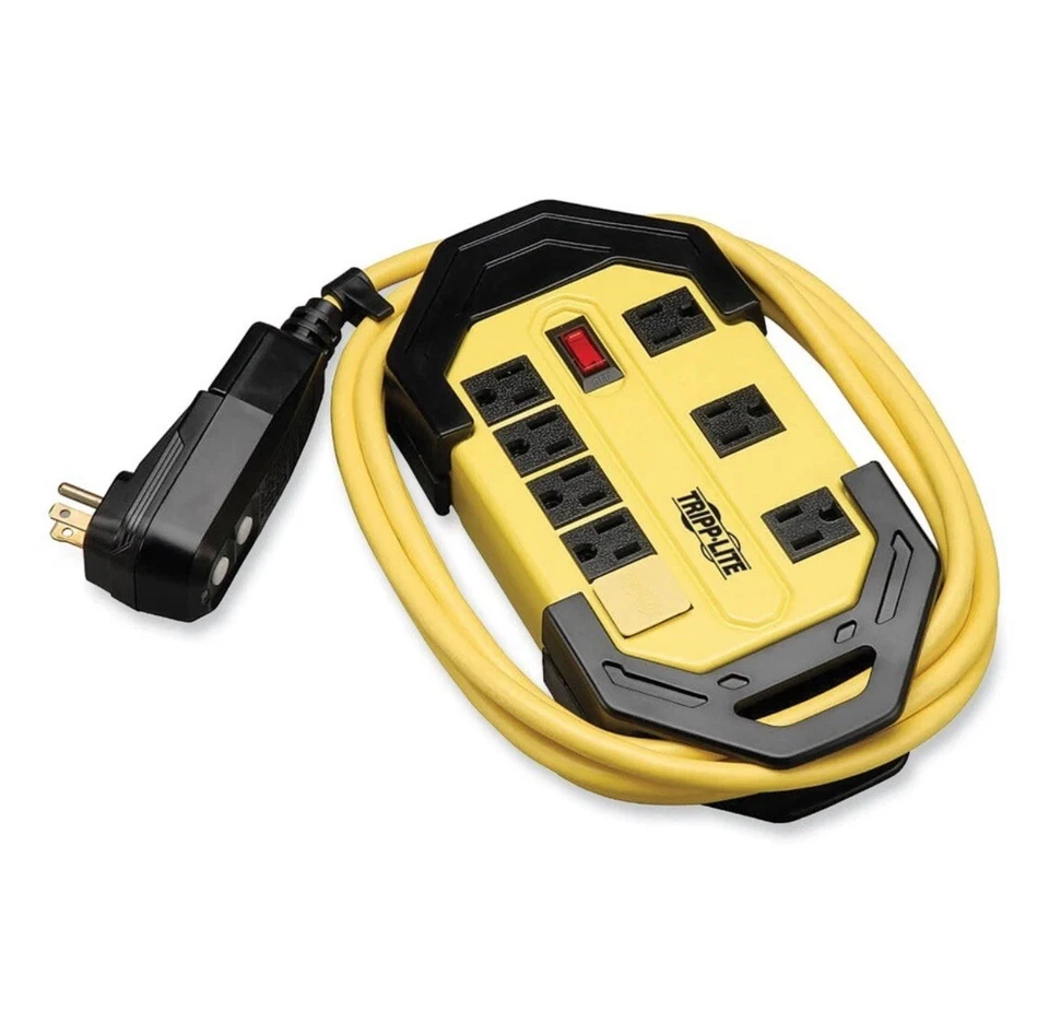 Tripp Lite TLM815NS 8-Outlet Safety Power Strip w/ 15' Cord - Yellow/Black New - Image 2 of 4